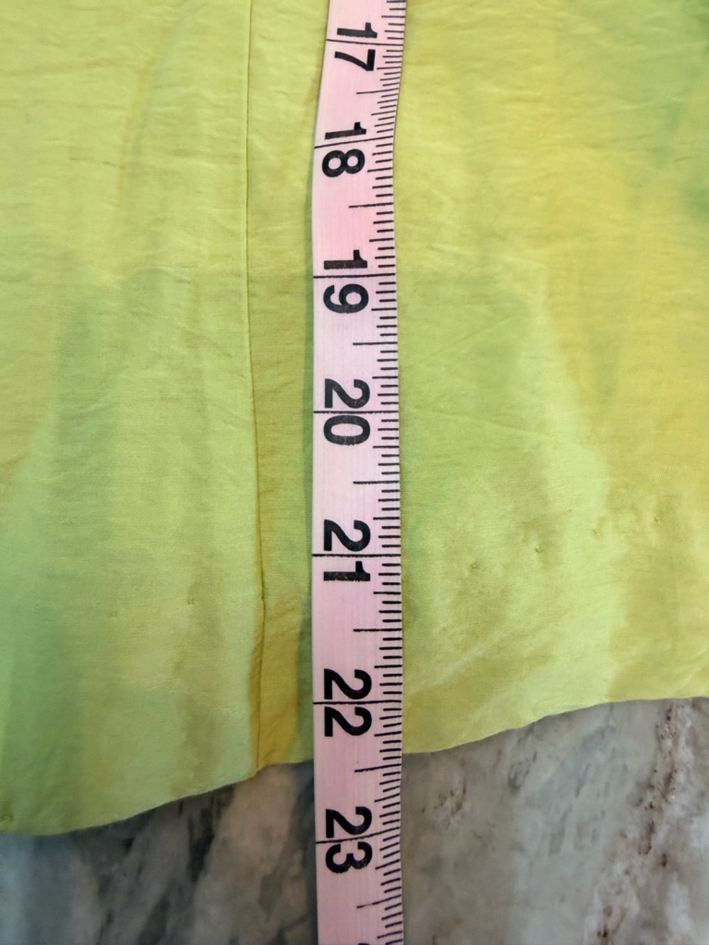Ruffle Front Blazer Jacket Women Medium Lime Green Statement Cropped Dressy - Picture 8 of 9